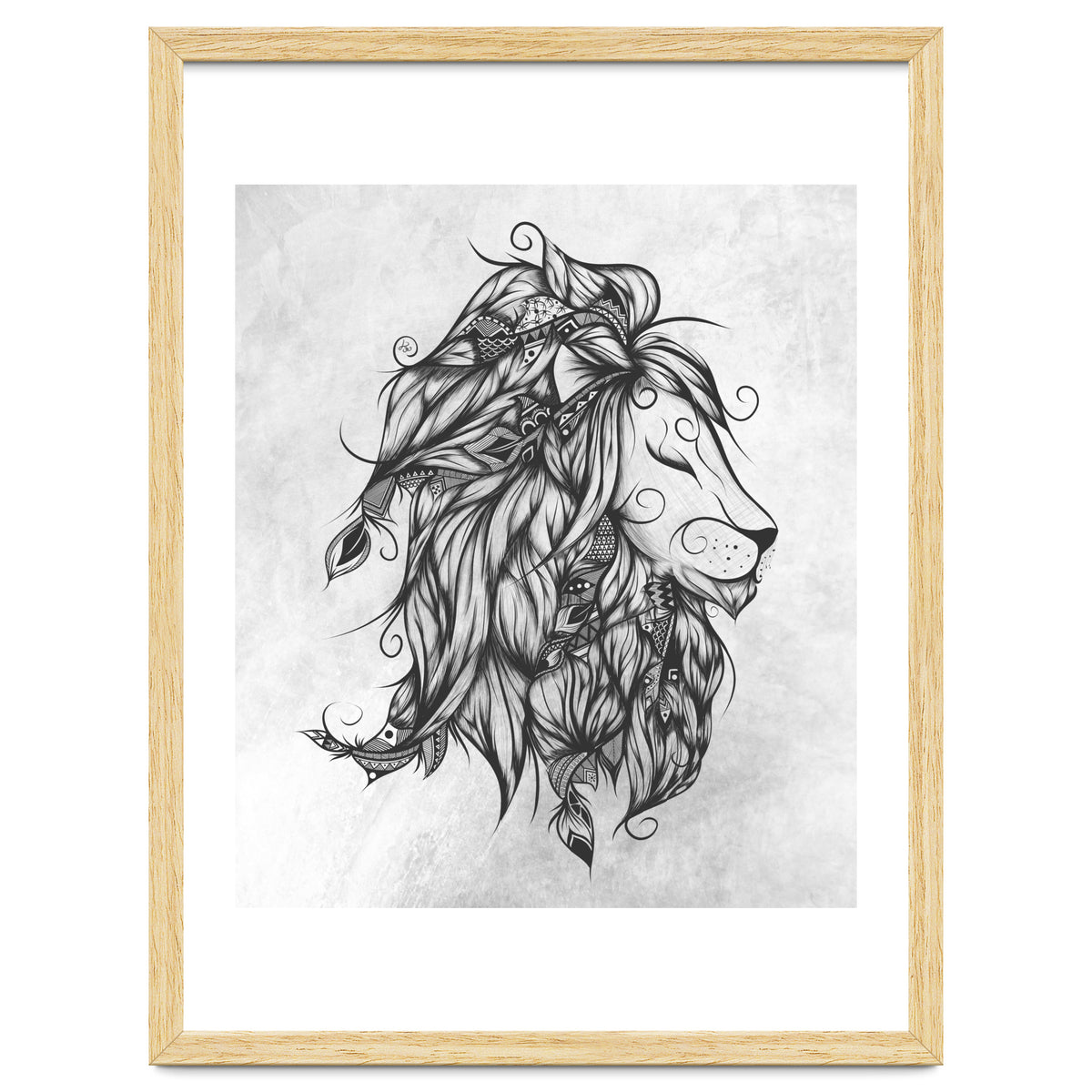 Poetic Lion B&w