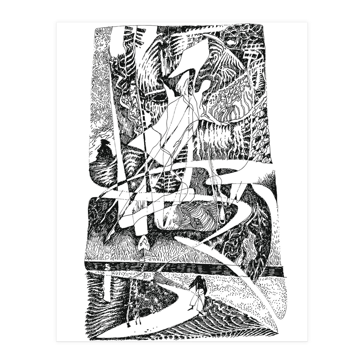 Abstract Angel Of A Dreams (Print Only)