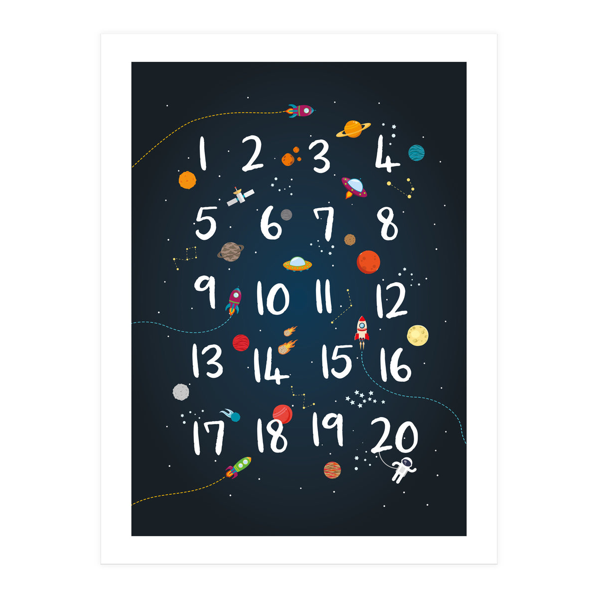 Space Numbers (Print Only)