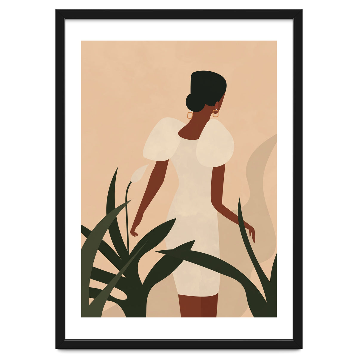Woman Boho Minimalist Illustration