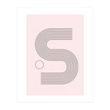 Rainbow Line Art Mid Century Modern (Print Only) thumbnail