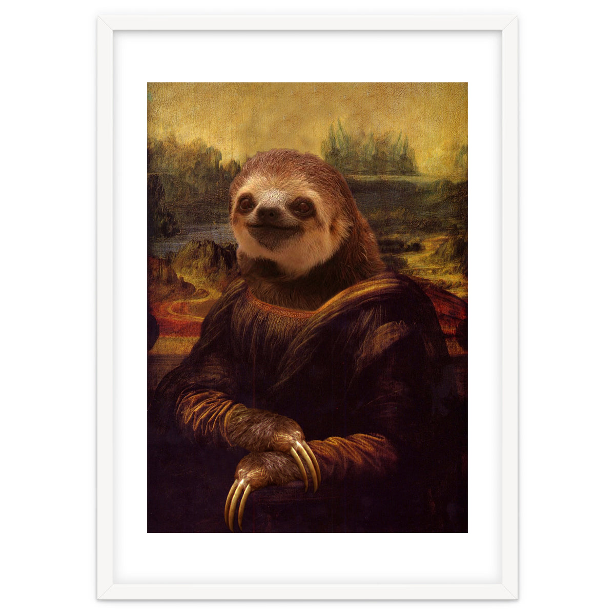 Sloth Mona Lisa
