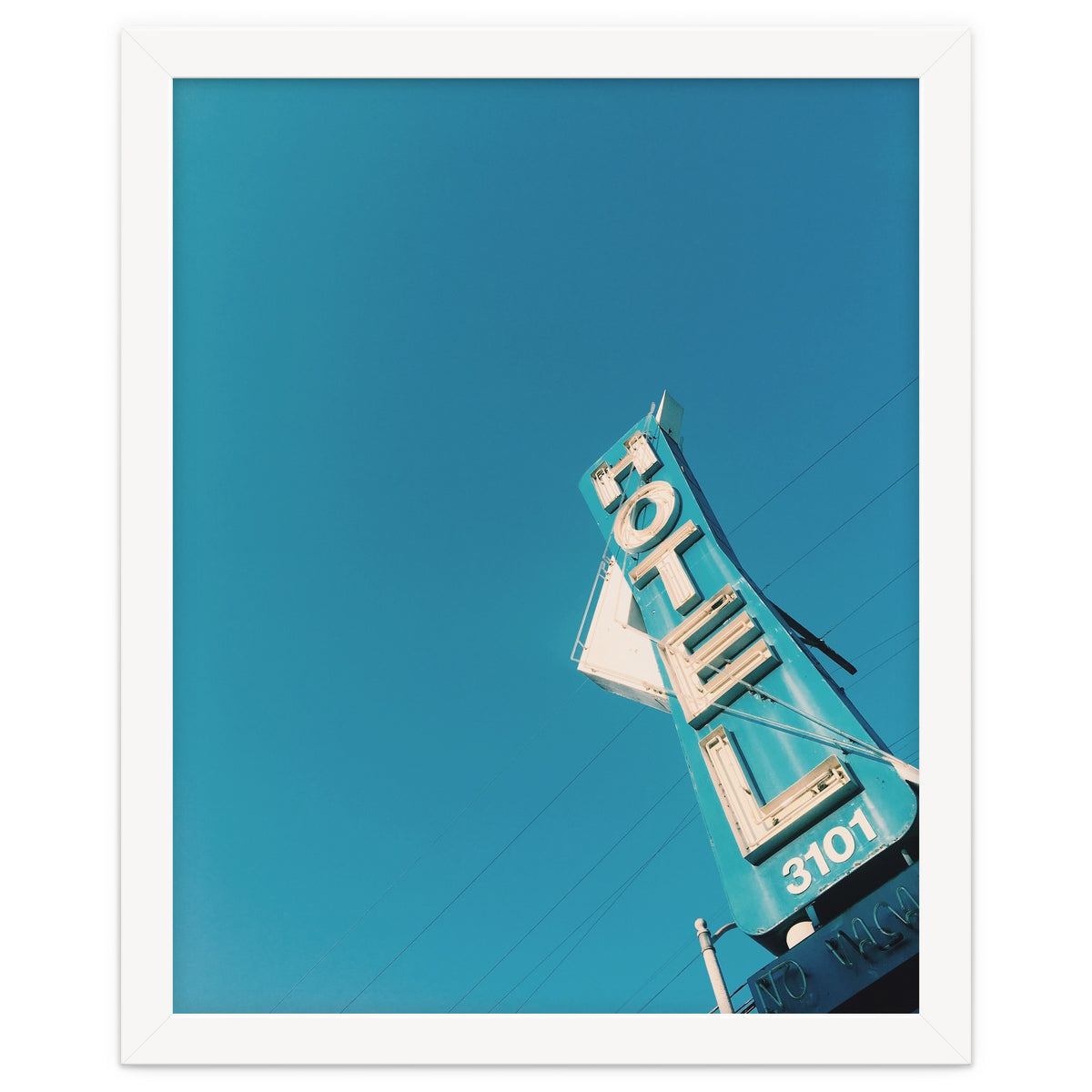 Hotel sign in California