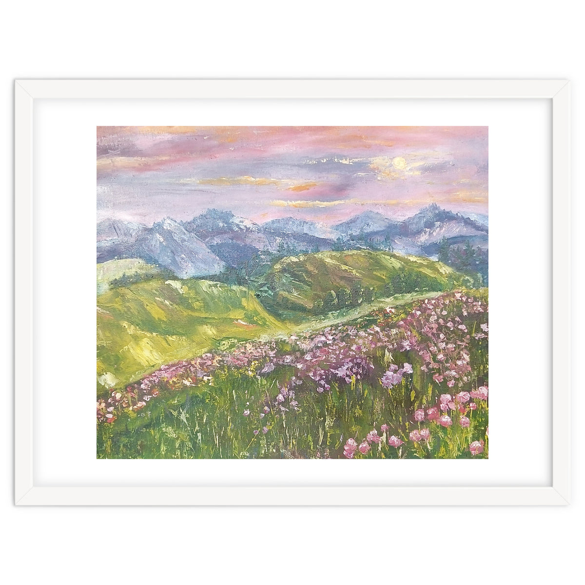 Sunset in the mountains