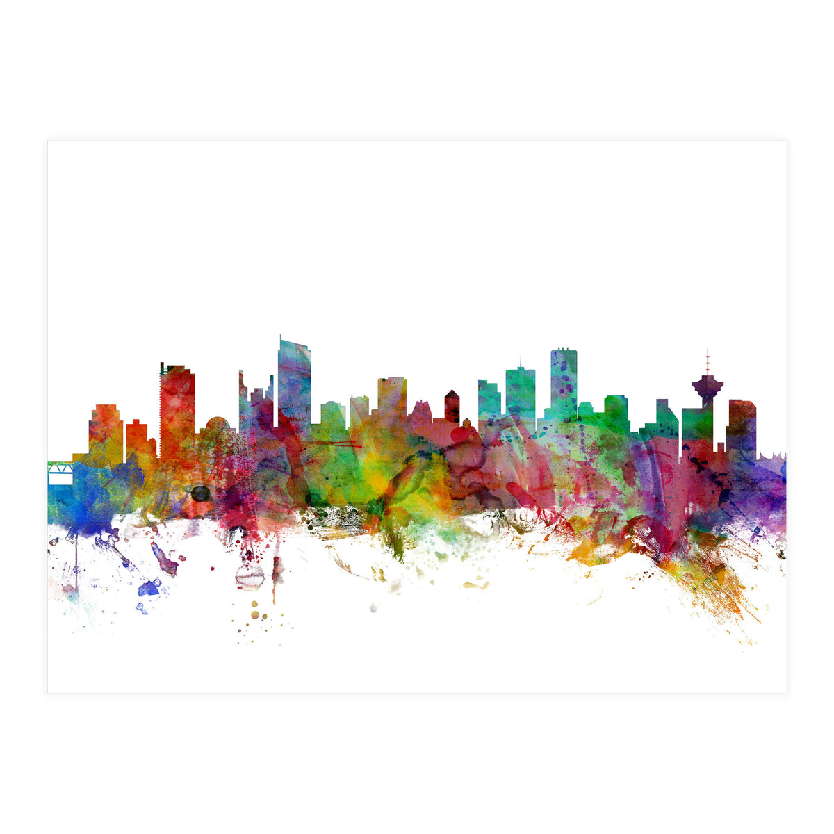 Vancouver Canada Skyline (Print Only)