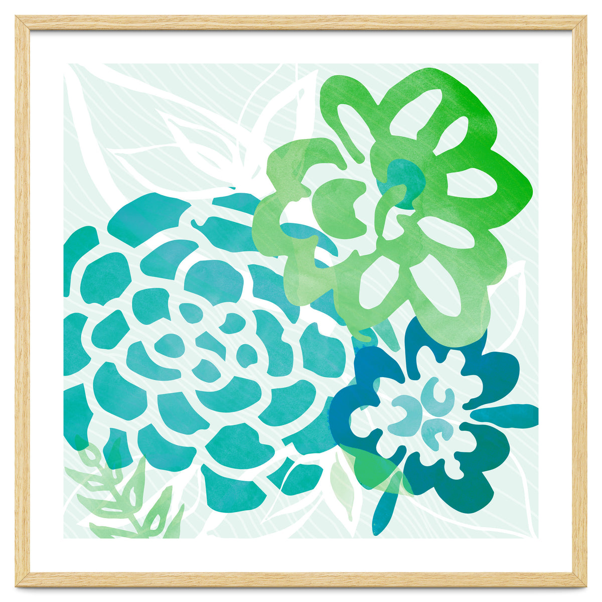 Abstract Coastal Floral