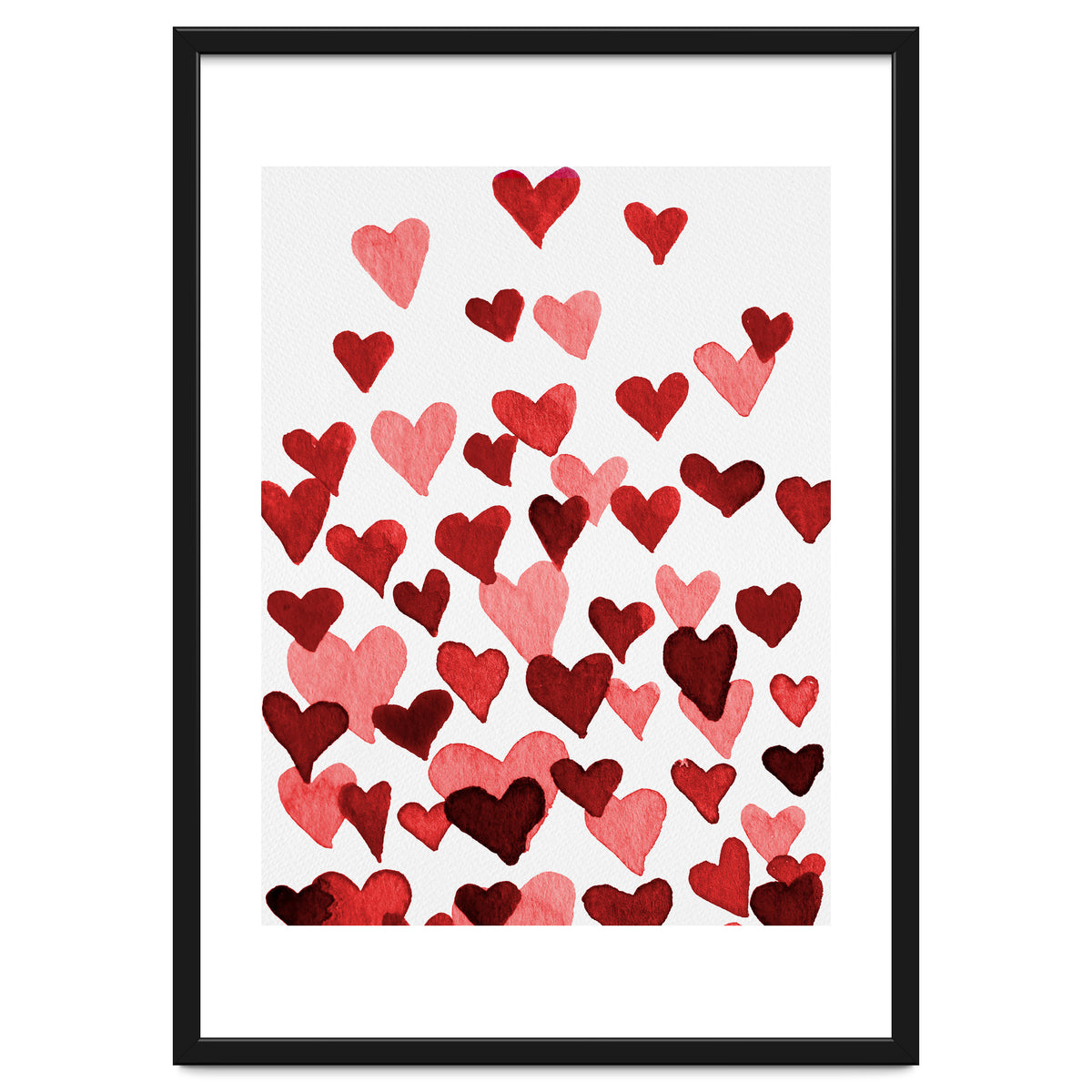 Watercolor Heart Burst