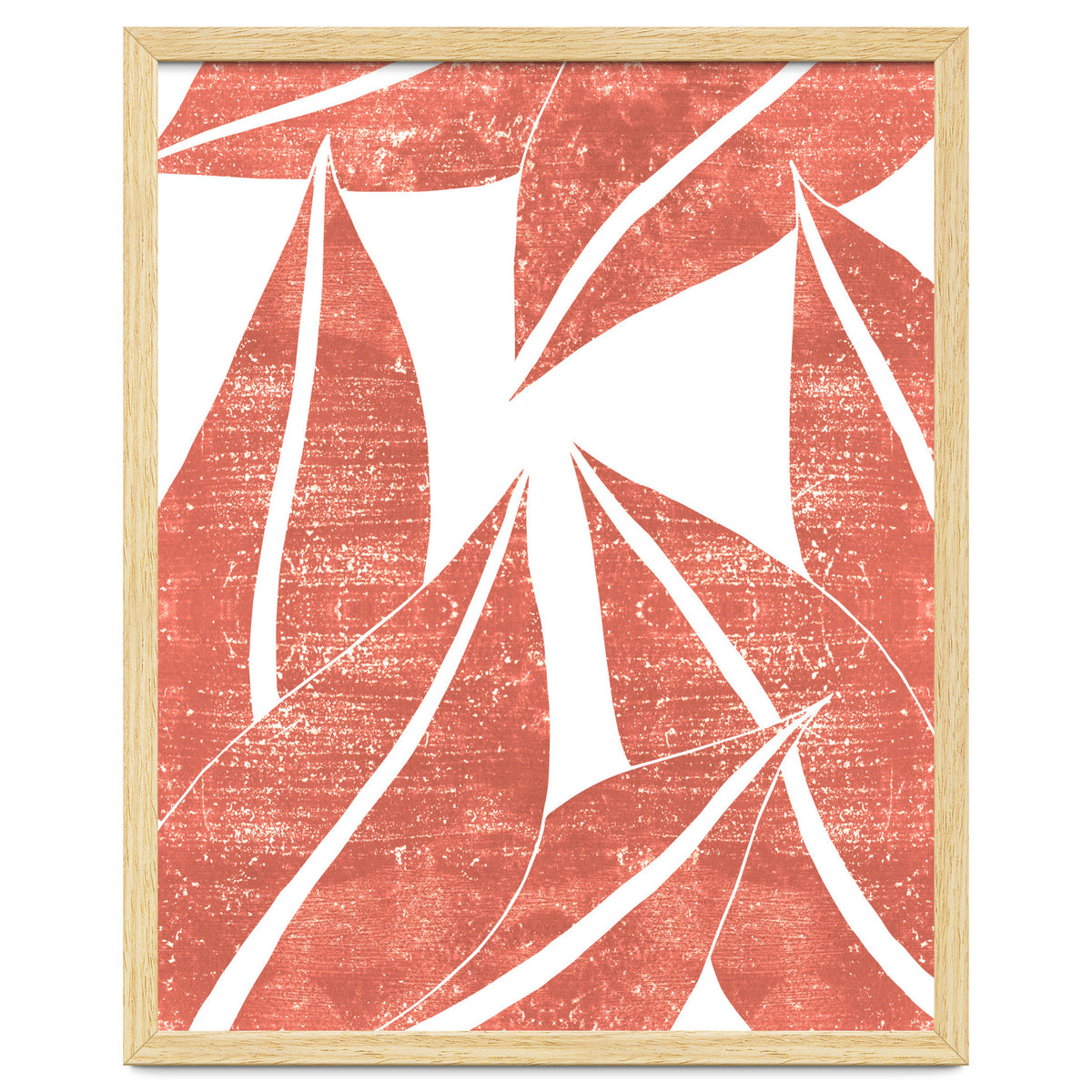 Abstract Terracotta Leaves 1 - Burnt Orange