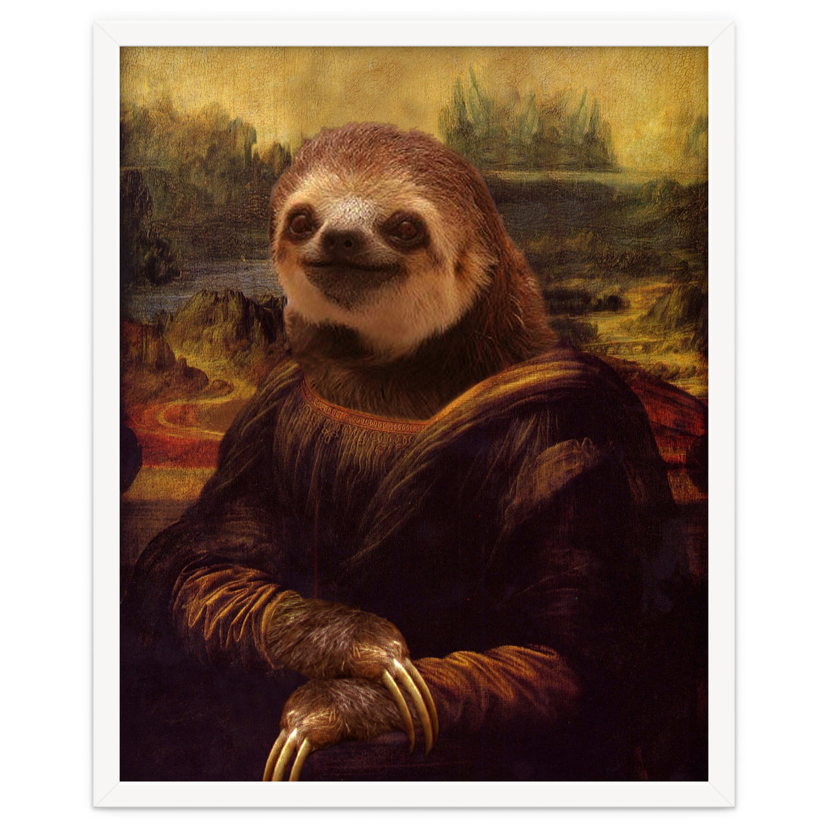 Sloth Mona Lisa