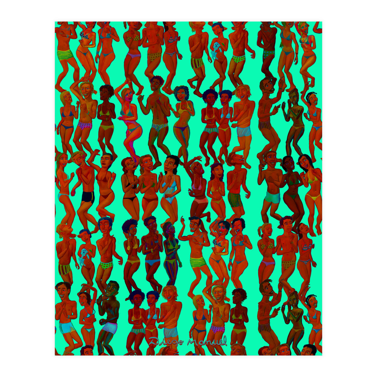 Fiesta En La Playa 9 (Print Only)