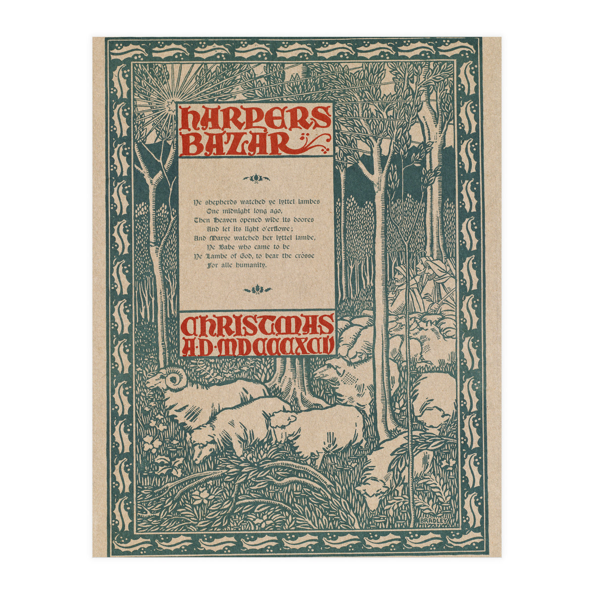 Harper's Bazar Christmas Advertisement (Print Only)