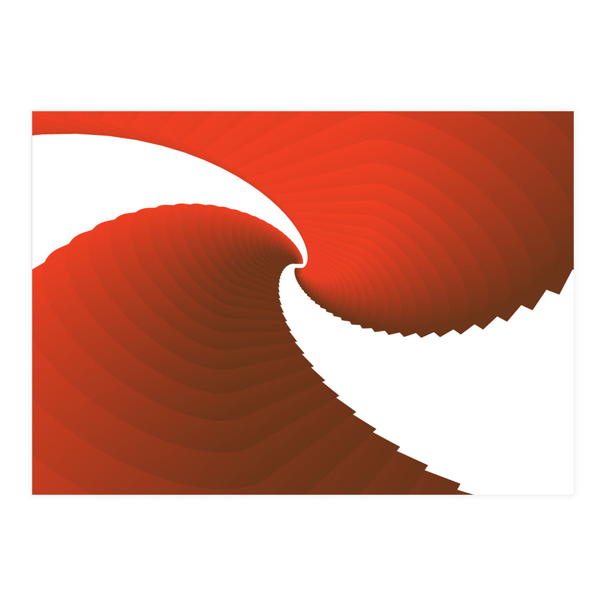 Red & White Spiral  (Print Only)