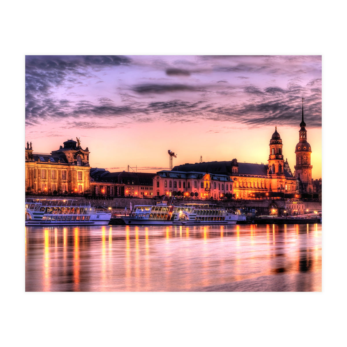 Old City Sunset Dresden (Print Only)