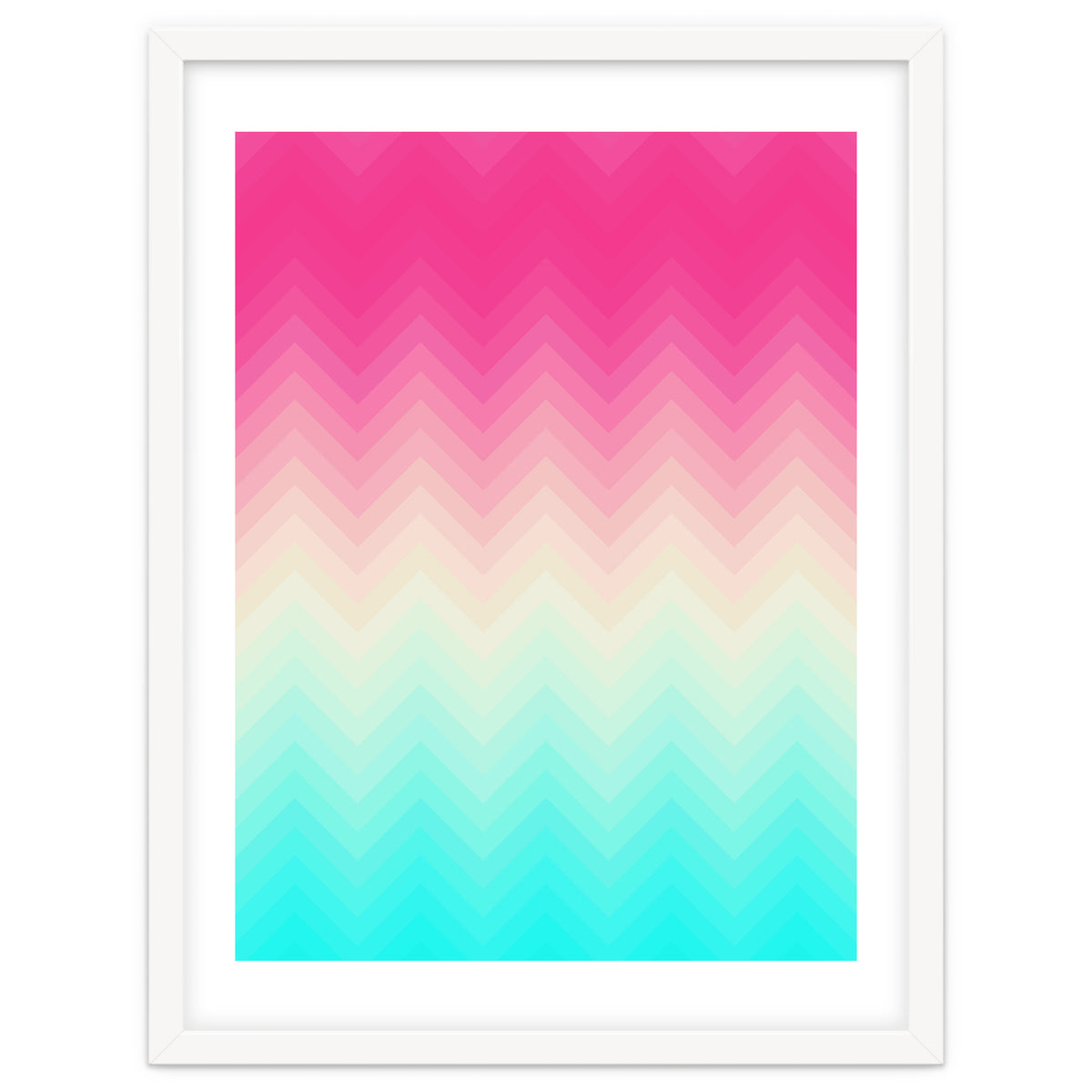 Chevron pink and blue