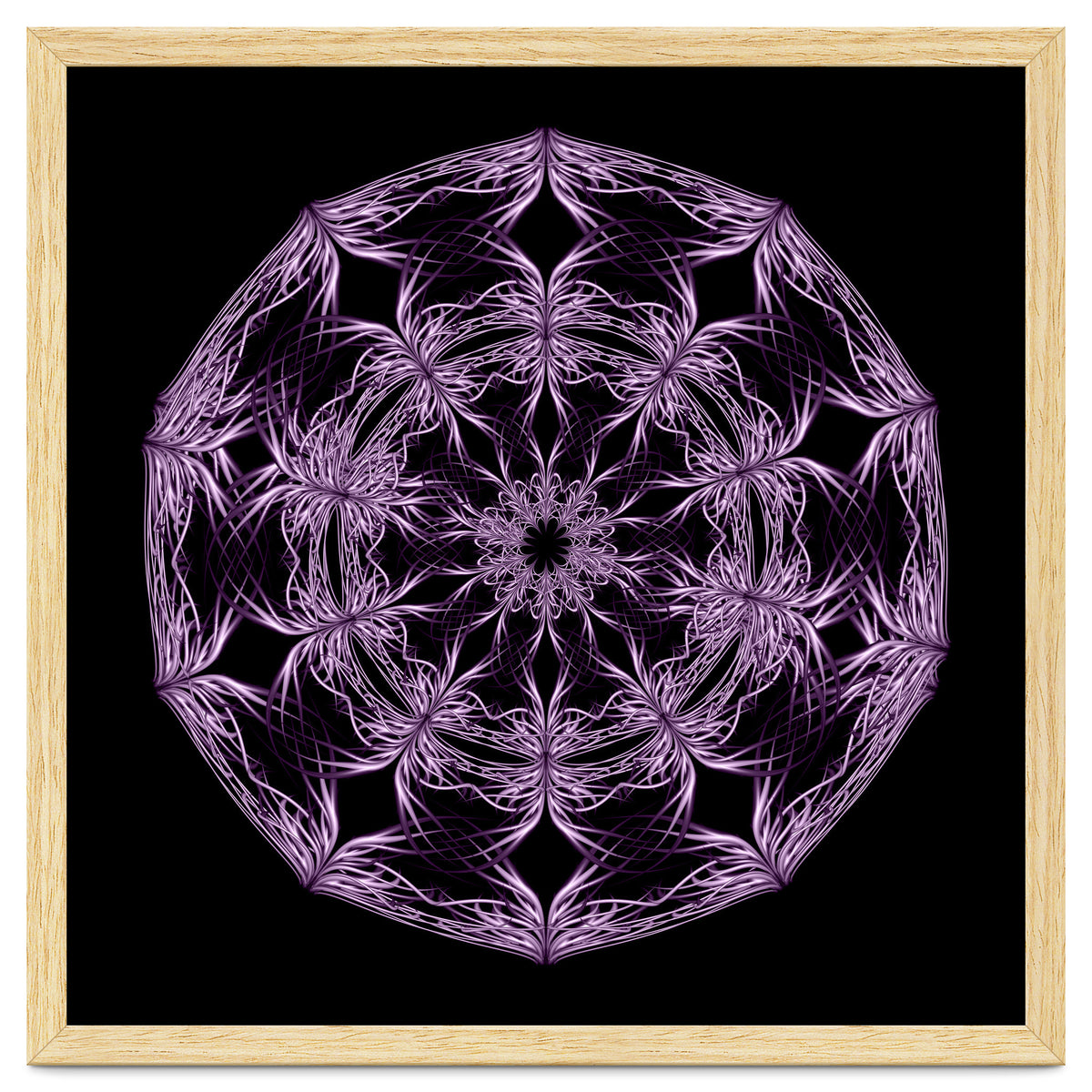 Mandala purple and black