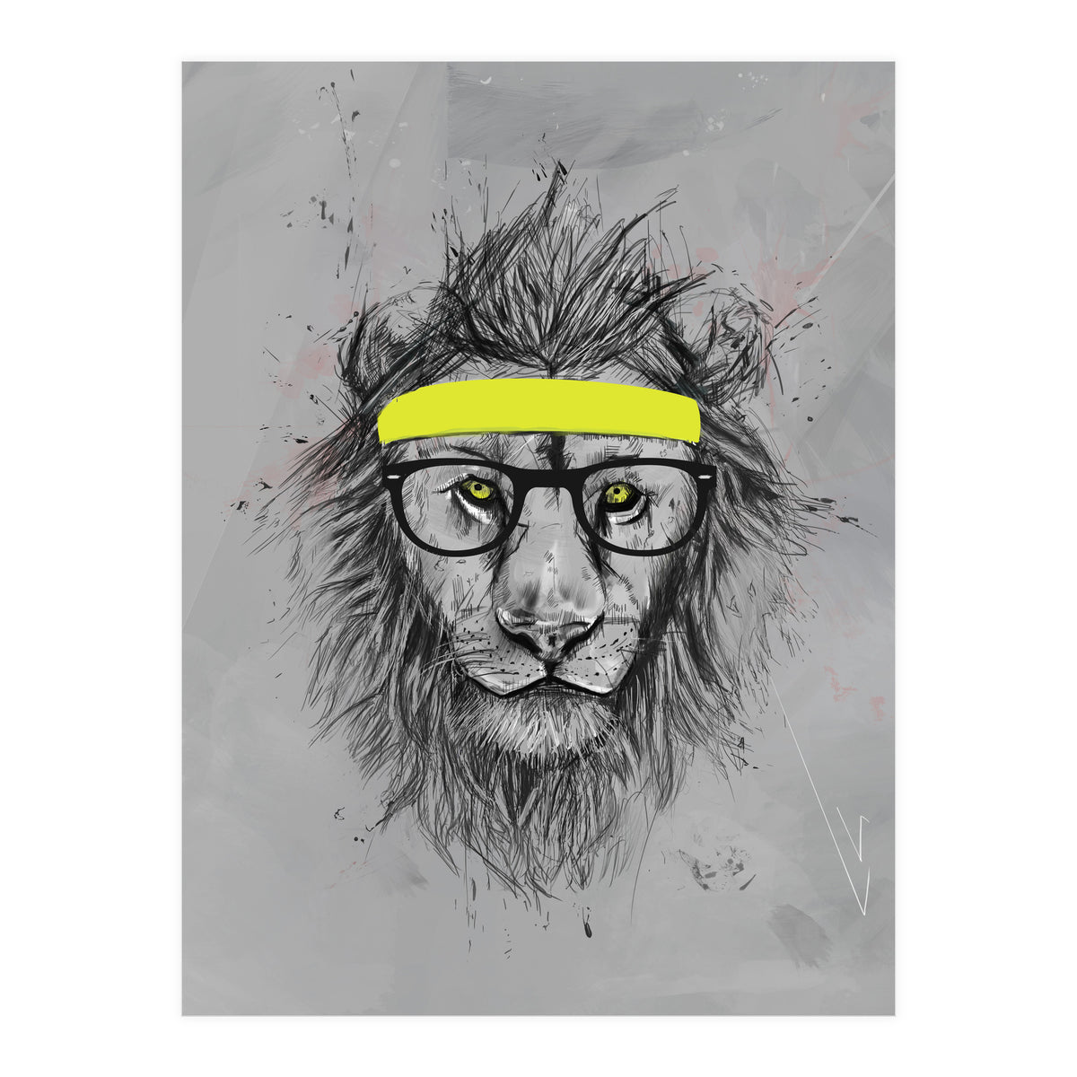 Hipster Lion (Print Only)