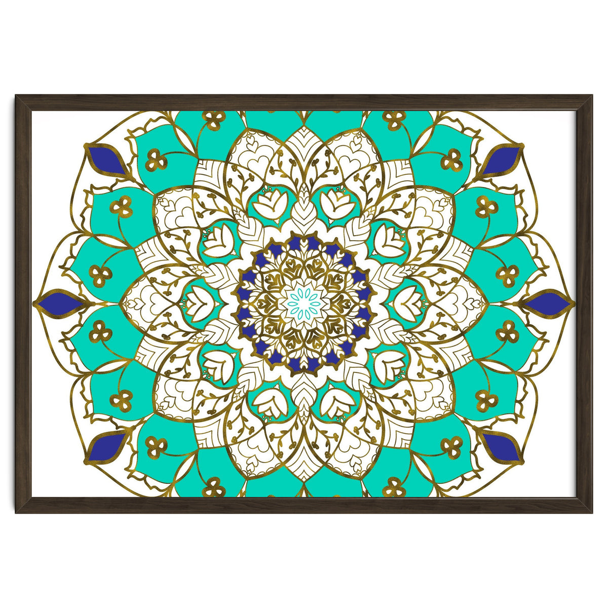 Blue and Gold Mandala