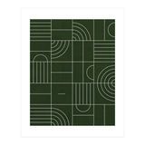 My Favorite Geometric Patterns No.24 - Deep Green (Print Only) thumbnail