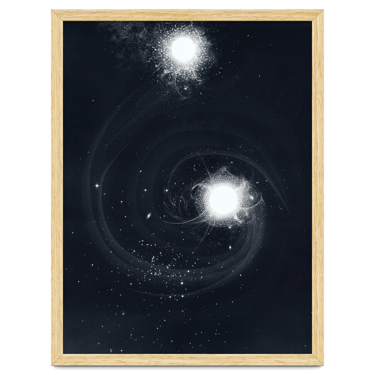 Vintage Cosmos: Double Spiral Nebula