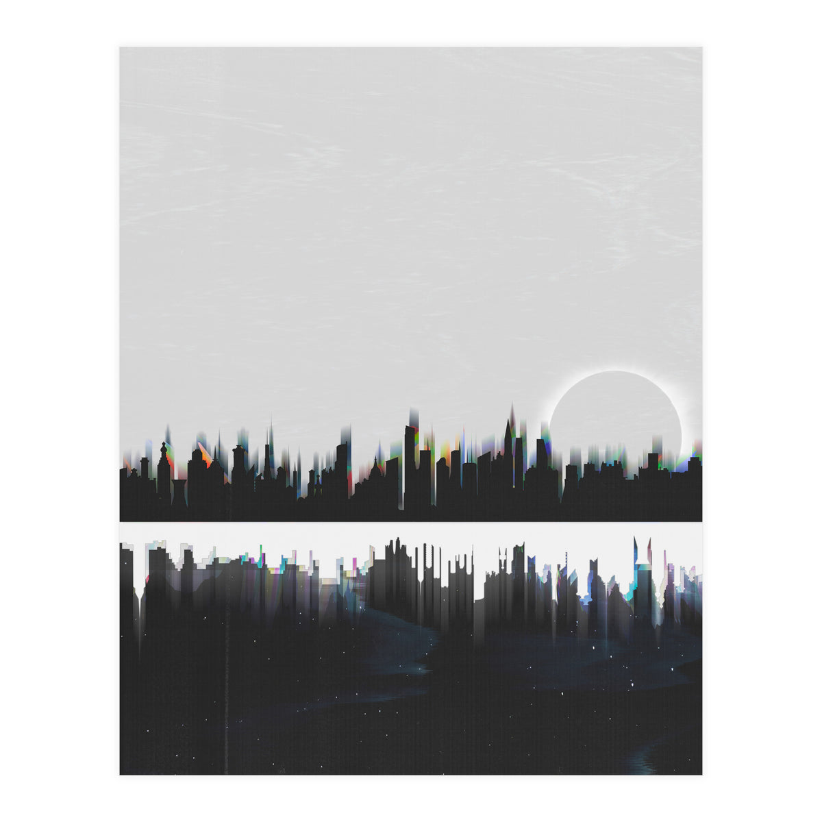 Black and white city (Print Only)