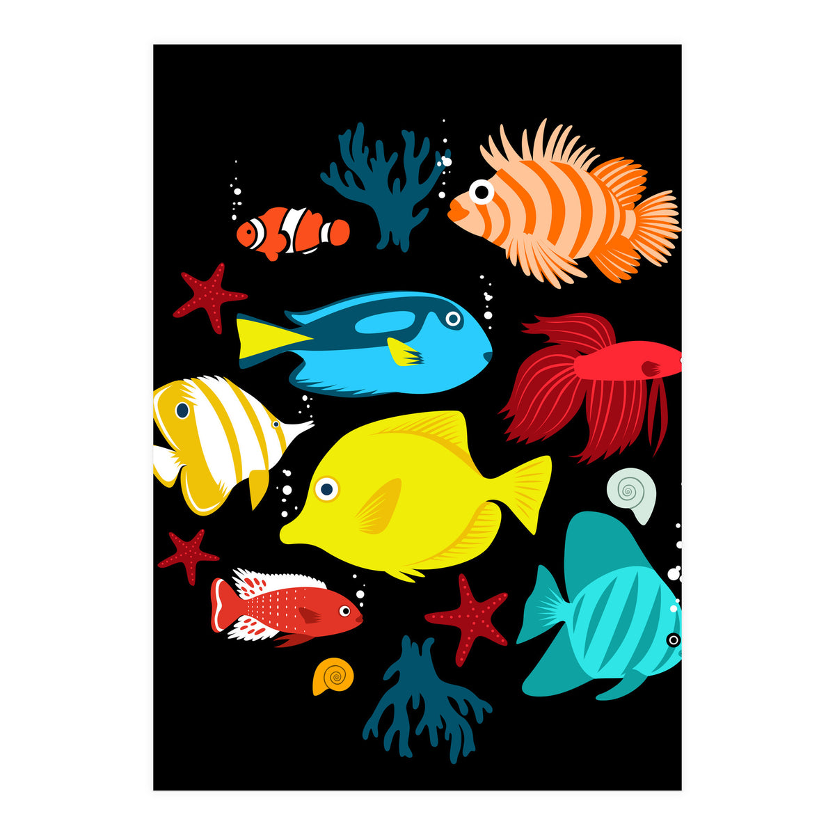Tropical Fish (Print Only)