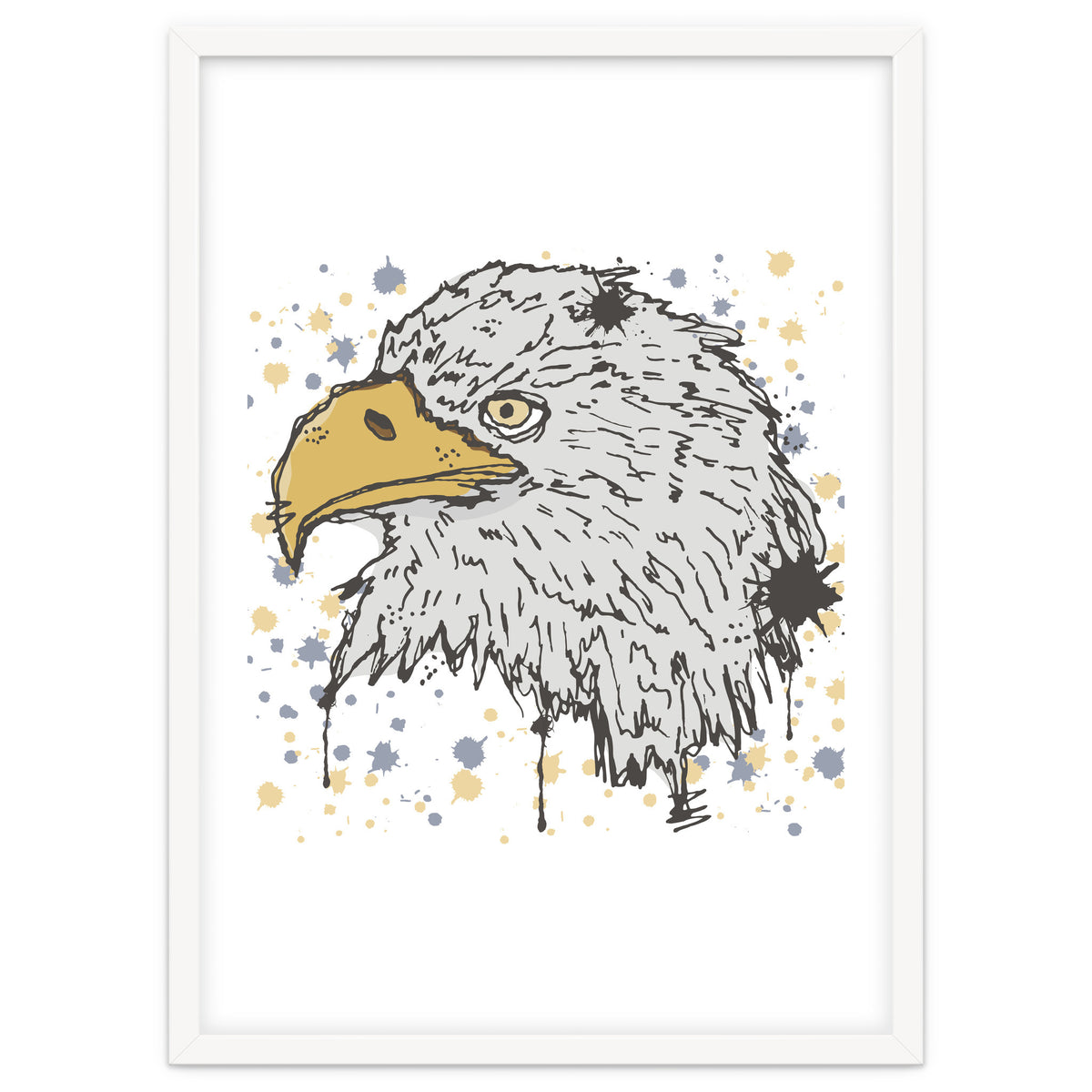 Eagle scribble sketch