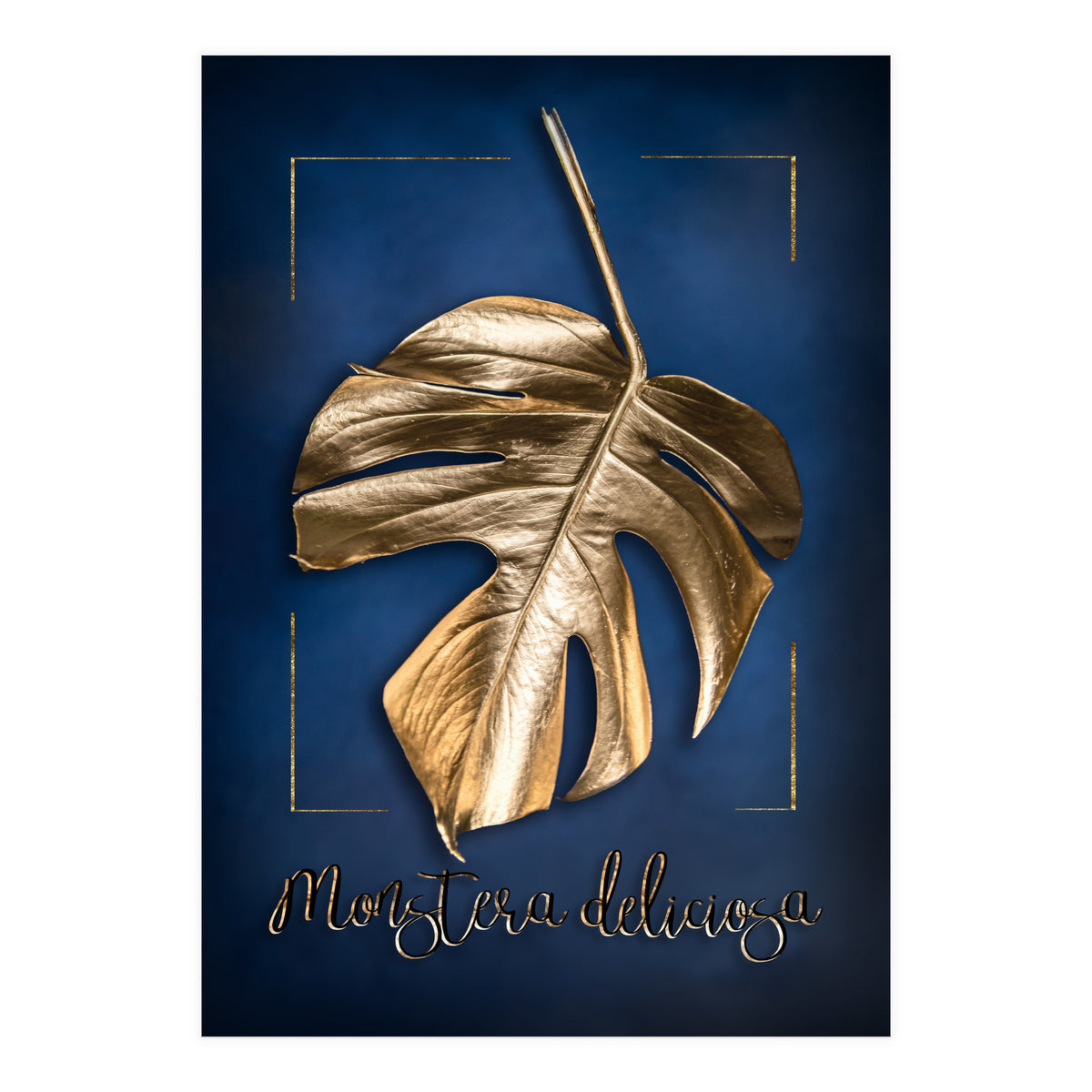 Golden Monstera (Print Only)