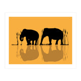 Elephants In The Water (Print Only) thumbnail