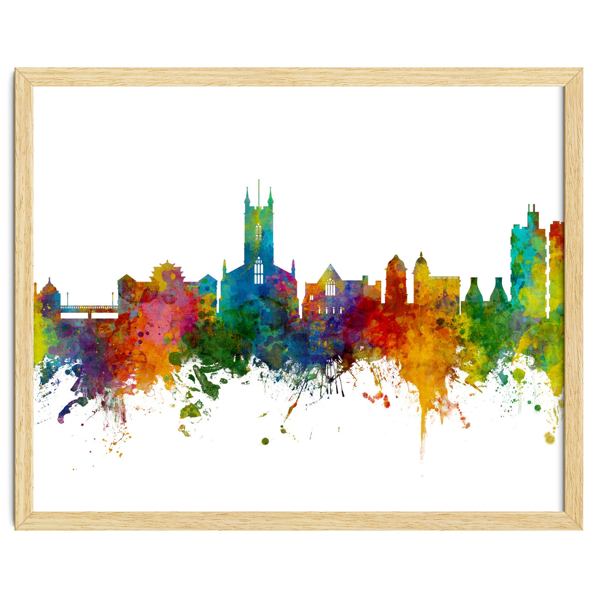 Stoke-on-Trent England Skyline