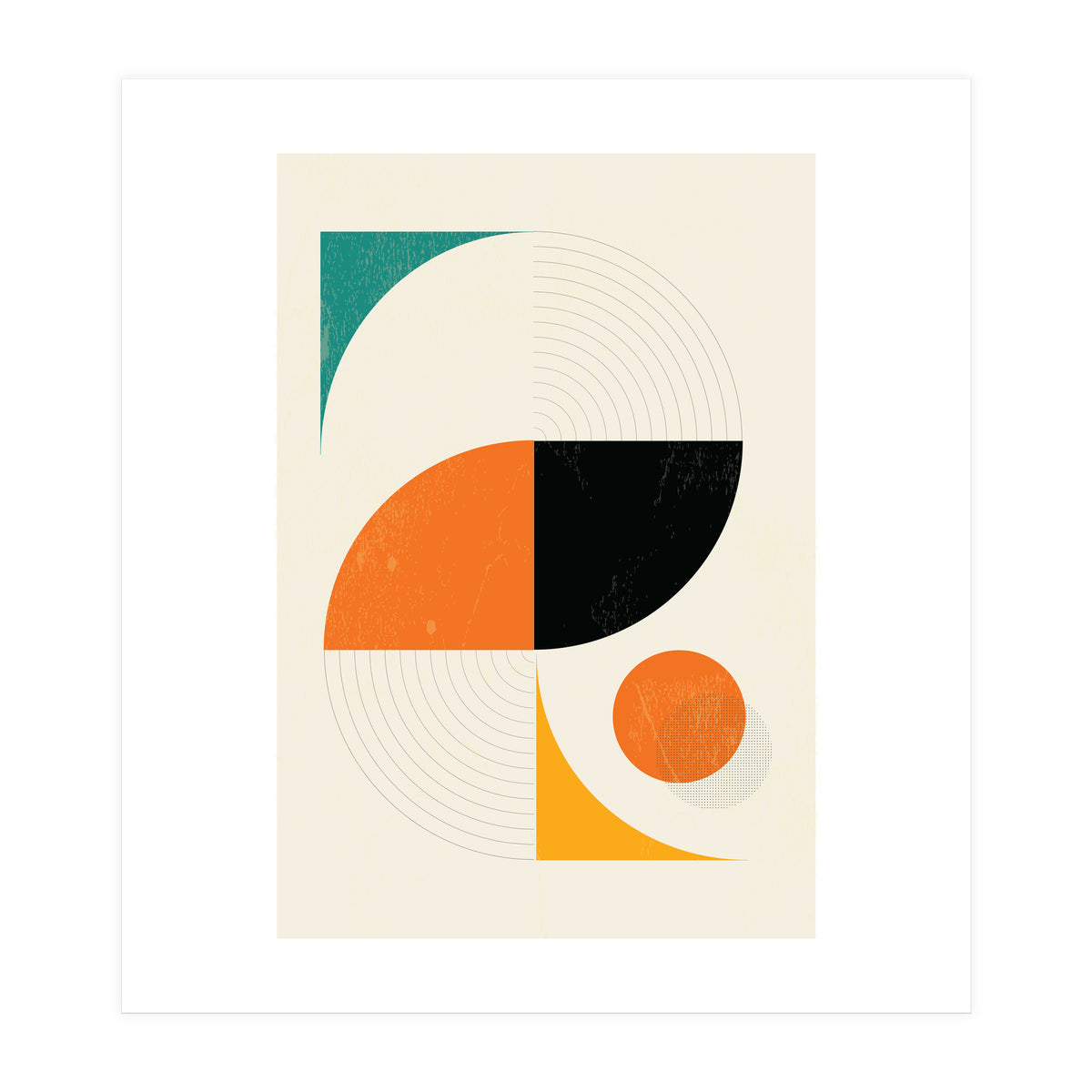 Mid Century Modern Abstract Pop  (Print Only)