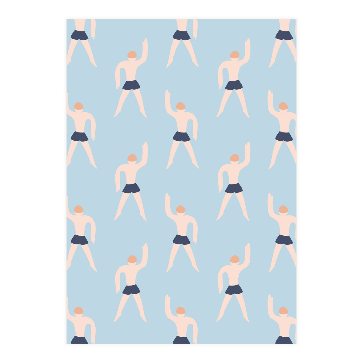 Swimming Boy Pattern (Print Only)