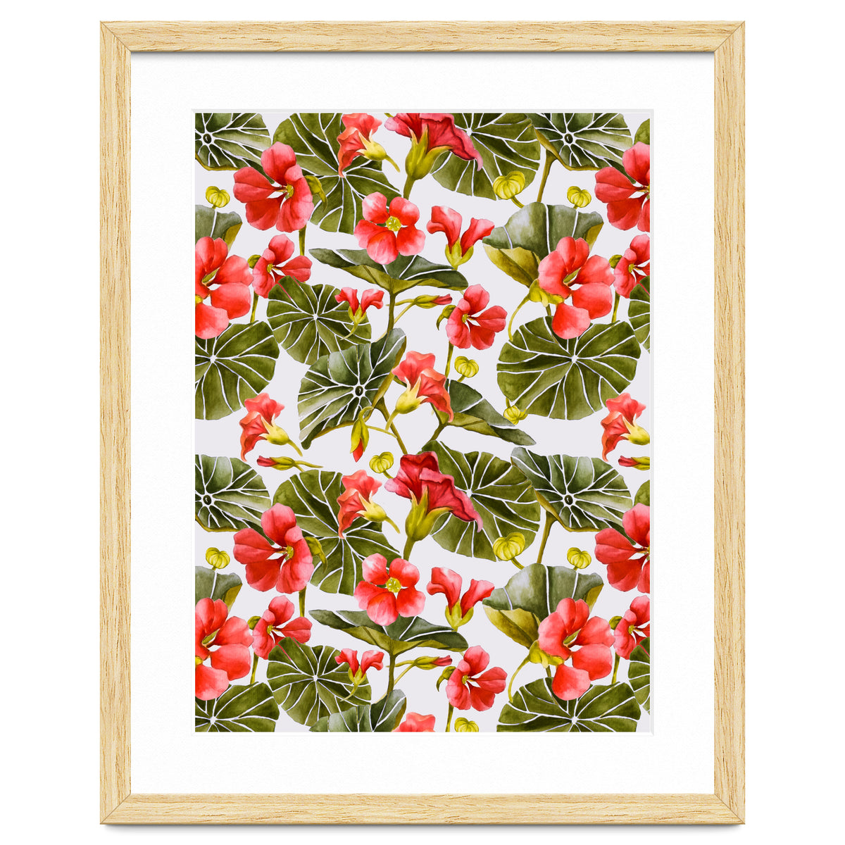 Nasturtiums watercolor 02