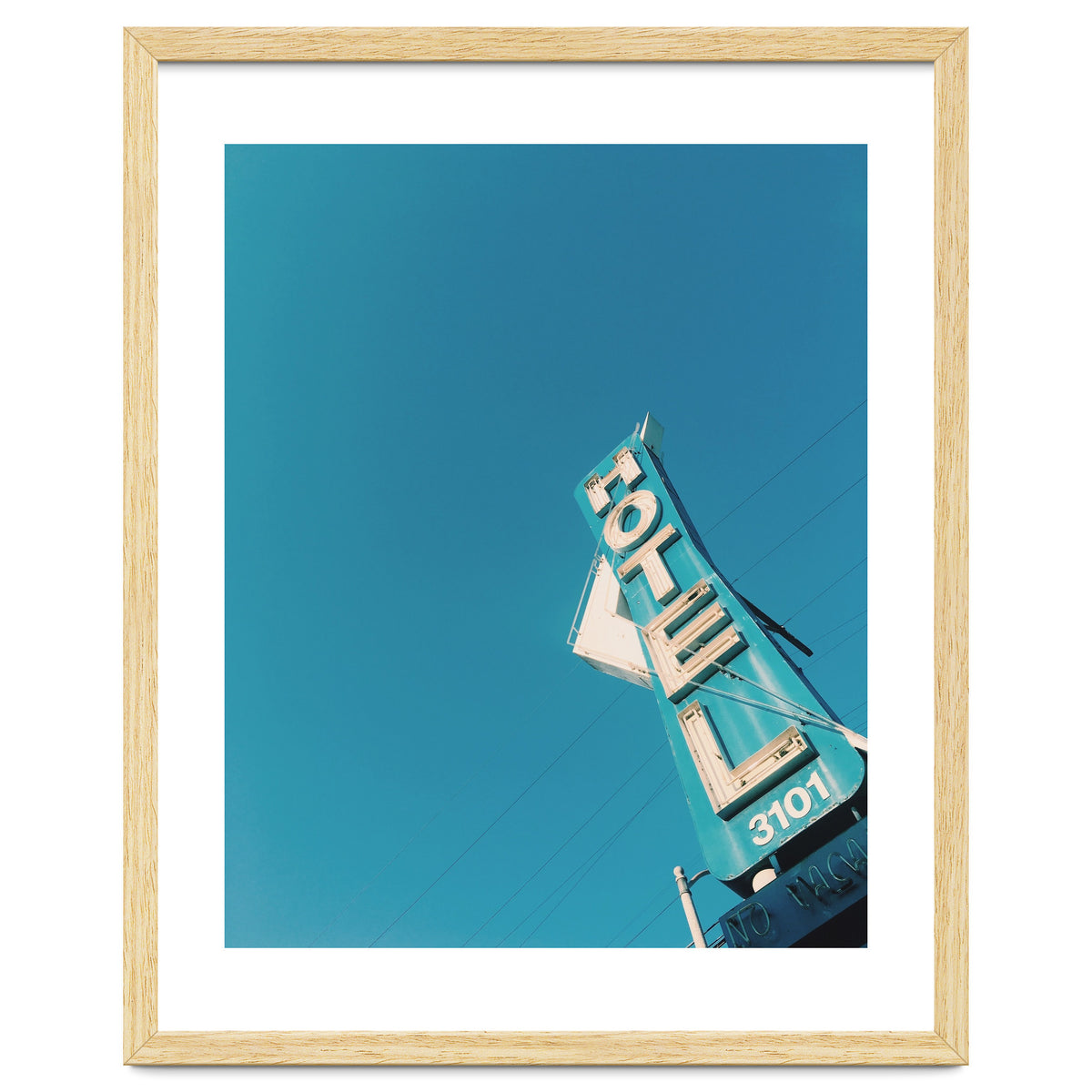 Hotel sign in California