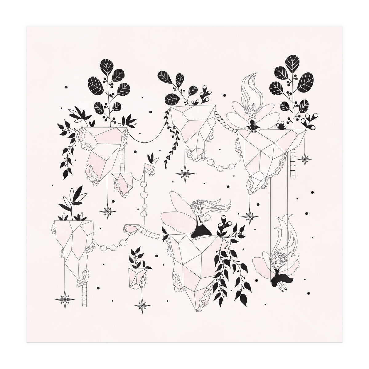 Fairy Flying Island Wonderland (Print Only)