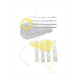 Watercolor Shapes No. 3 | Illuminating Yellow & Ultimate Grey (Print Only) thumbnail