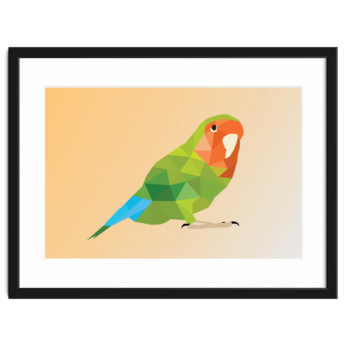 Parrot Low Poly Art
