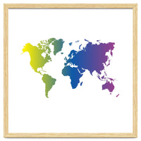 Multicolor World Map