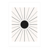 SUN IN LINES - BLACK (Print Only) thumbnail