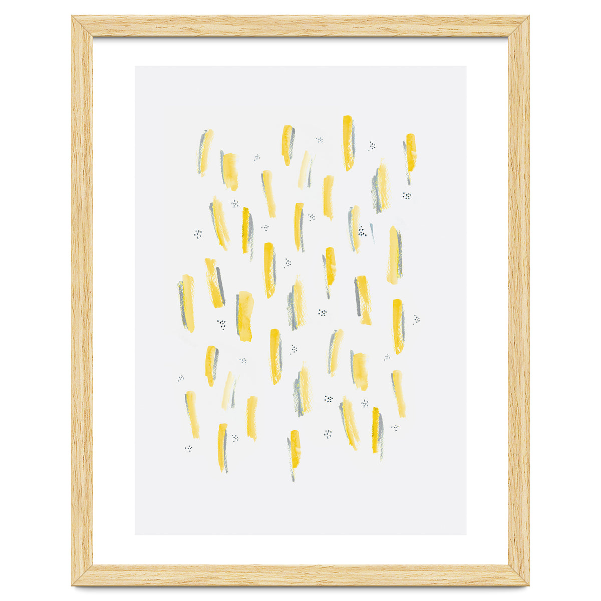 Brush Strokes Mustard