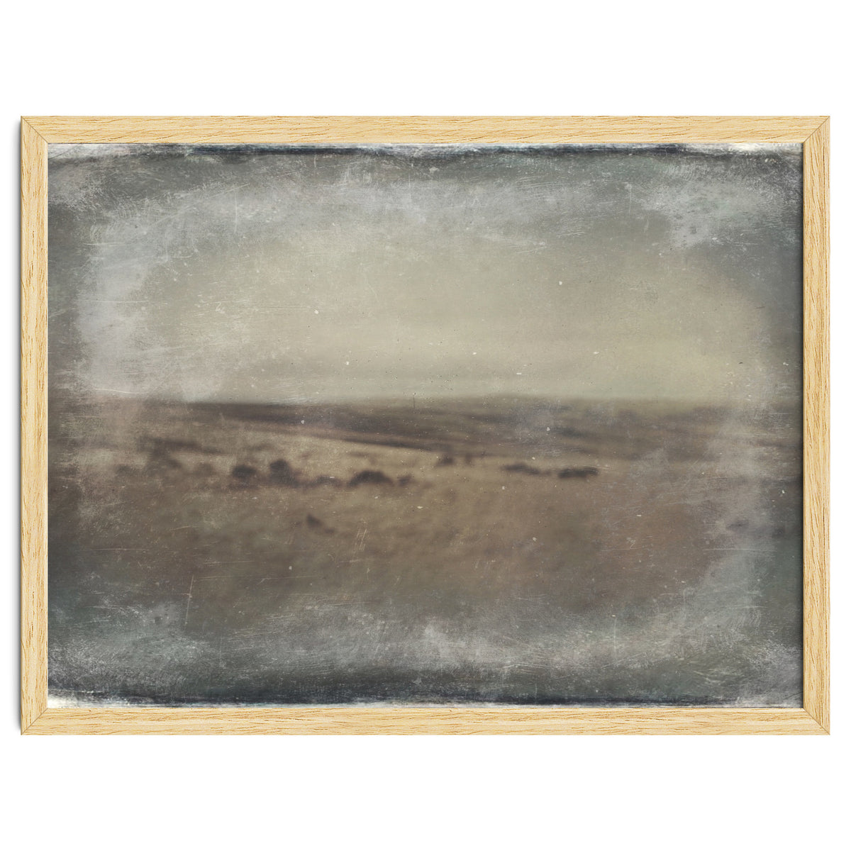 Bleak winter landscape of Saddleworth Moor