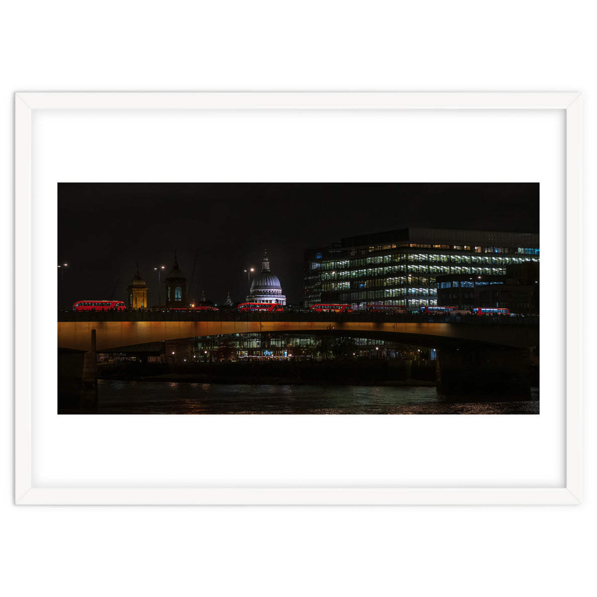 St Pauls & London Bridge photoraphed from the Southbank.