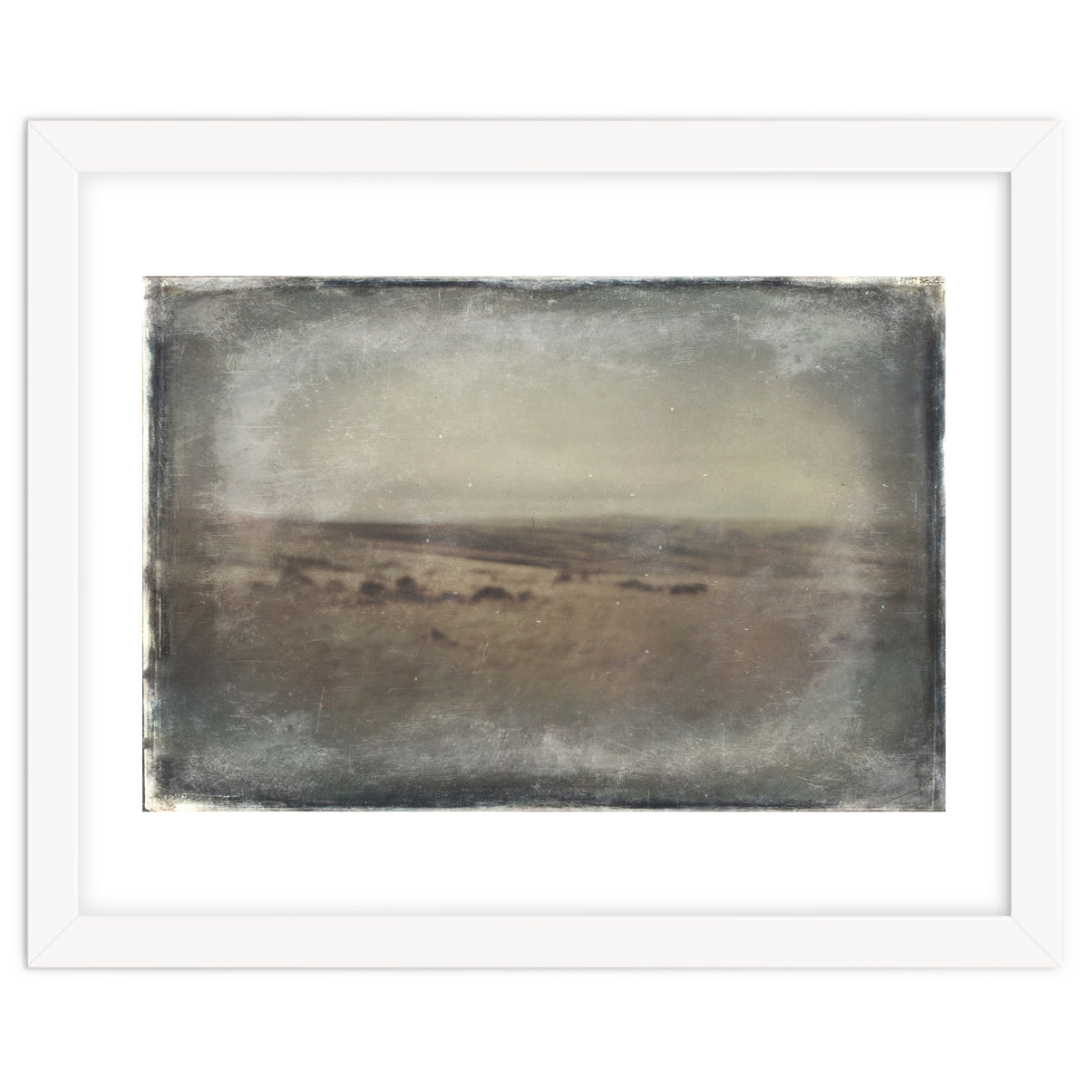 Bleak winter landscape of Saddleworth Moor