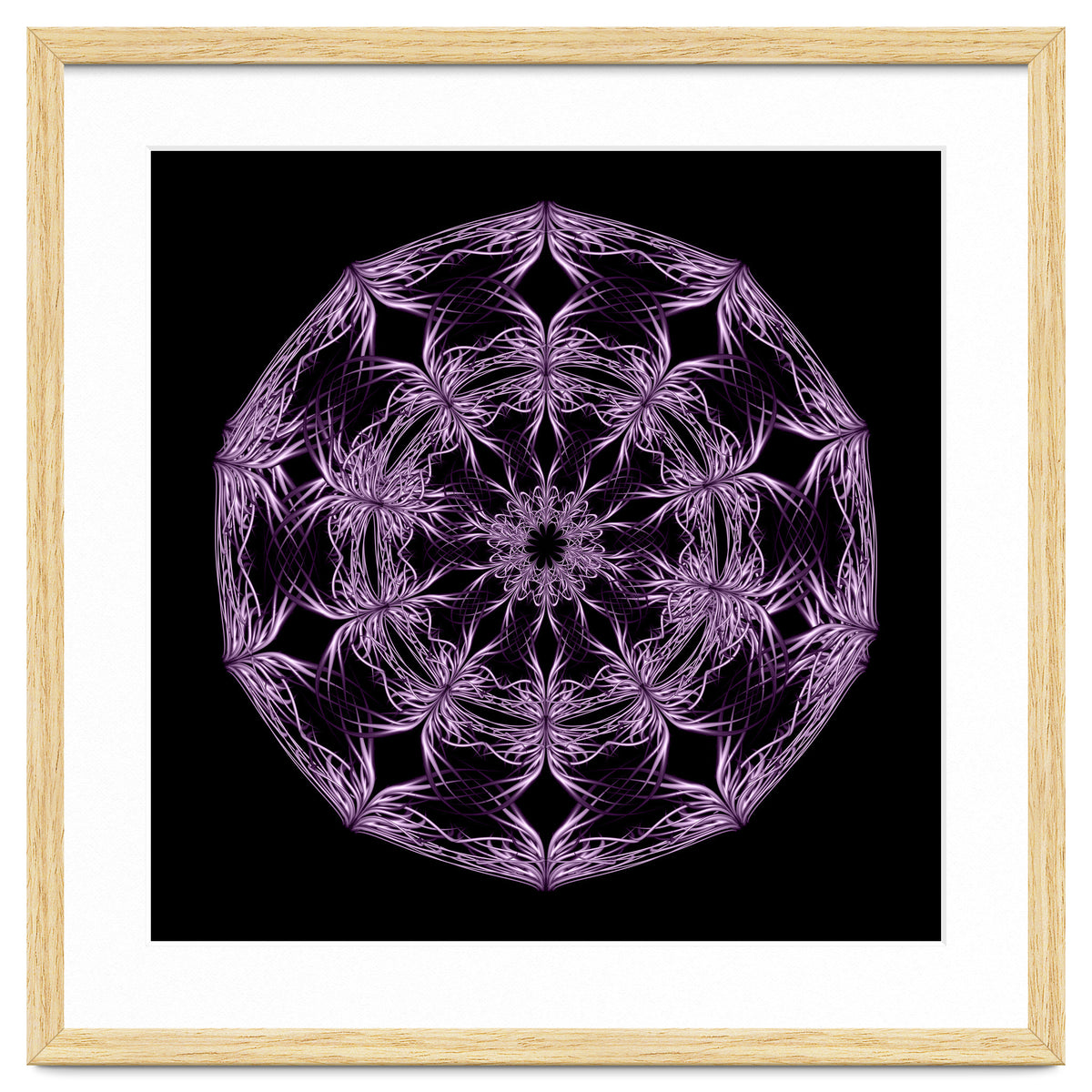 Mandala purple and black