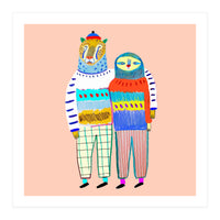 Leopard and Sloth Friends (Print Only)