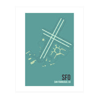 San Francisco Airport Layout (Print Only)