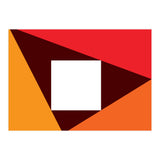 Geometric Shapes No. 23 - red & orange (Print Only) thumbnail