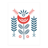 Scandi Folk Flower Pattern (Print Only) thumbnail