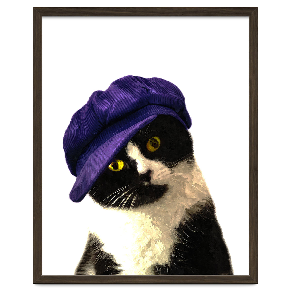 Cat Blue Hat