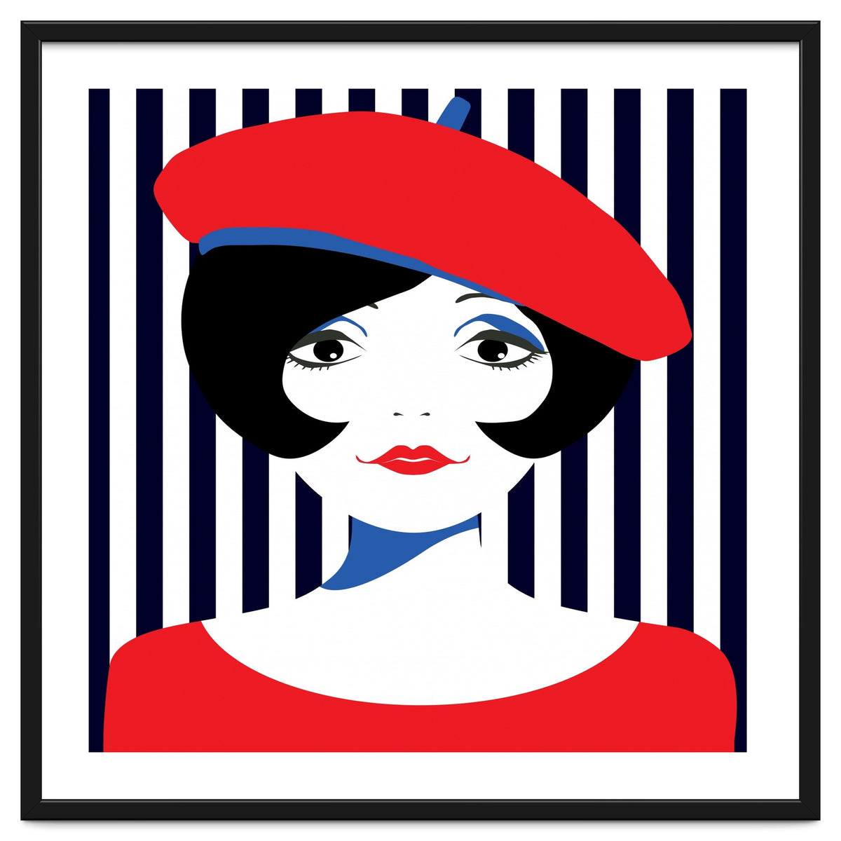 Retro French Young Woman