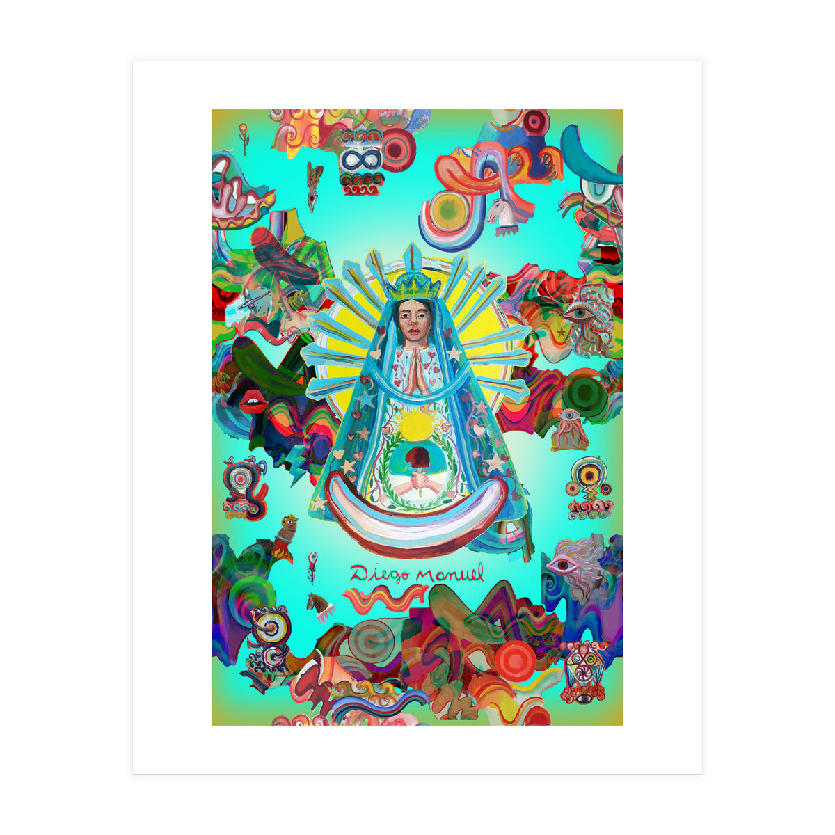 Virgen Y Graffiti 15 (Print Only)